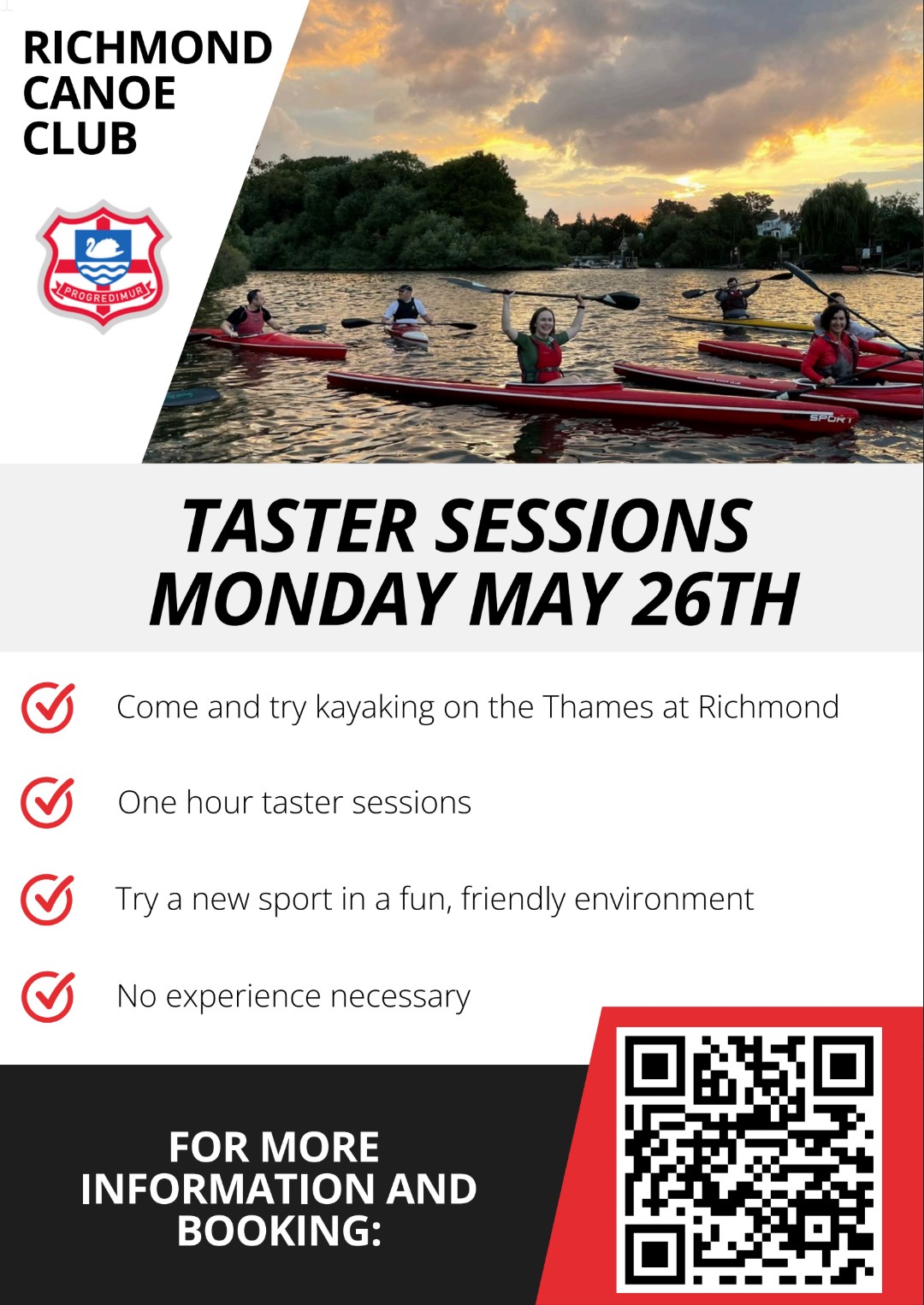 10am-1pm 26th May: Kayaking Taster Sessions (Adults)